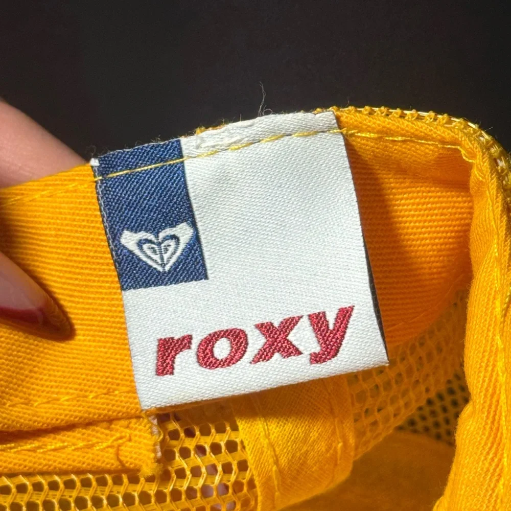 Y2K ROXY Green Satin Mesh Snap‎ Back Hat One Size